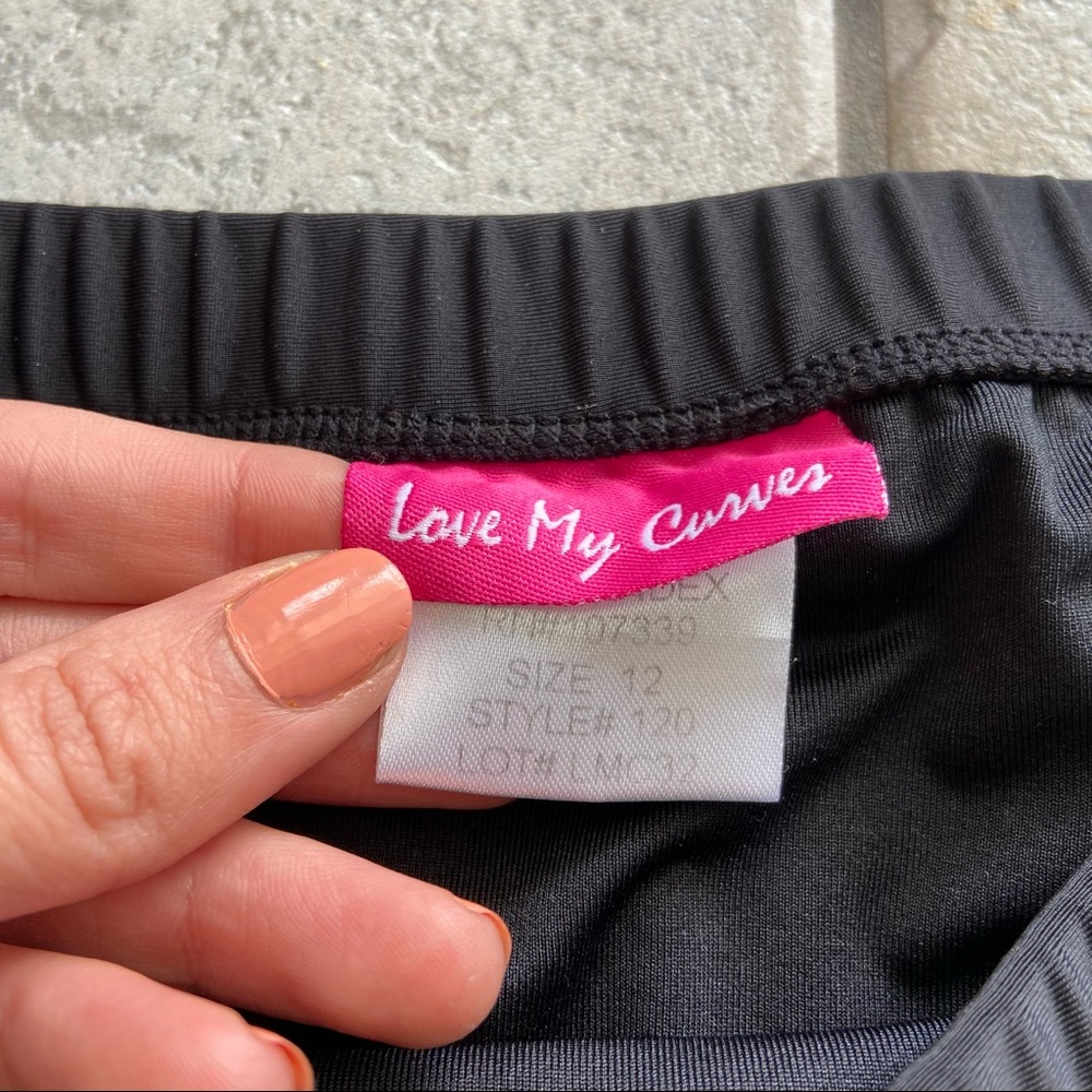 Love My Curves Black Bathing Suit Bottoms - Picture 2 of 3